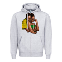Heather Grey black couple Zipper Hoodie - NancyCooperArtShop