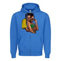 True Royal black couple Zipper Hoodie - NancyCooperArtShop
