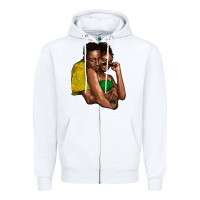 White black couple Zipper Hoodie - NancyCooperArtShop