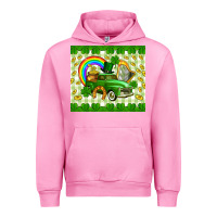 Fuchsia Pink St. Patrick's truck Urban Hoodie - CowGirlArtShop