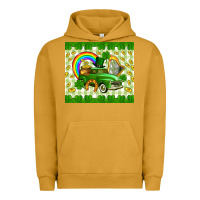 Pigment Peanut Butter St. Patrick's truck Urban Hoodie - CowGirlArtShop