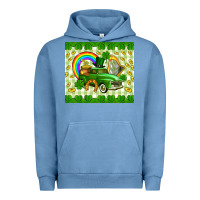 Pigment Pebble Blue St. Patrick's truck Urban Hoodie - CowGirlArtShop