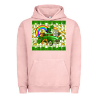 Pigment Salmon St. Patrick's truck Urban Hoodie - CowGirlArtShop