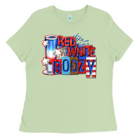 Matcha red white boozy billie wilder Ladies Tee - texasbilliewilder