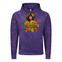 Cloud Purple afro woman juneteenth 1865 Vintage Hoodie - AdoDesignShop