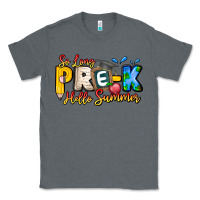 Charcoal Heather So Long Pre K Hello Summer Classic Tee - CowhideDigitalArt