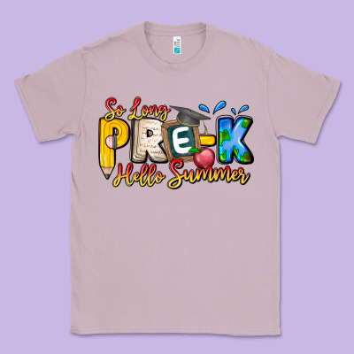 So Long Pre K Hello Summer Classic Tee Designed By Cowhidedigitalart