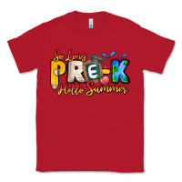 Red So Long Pre K Hello Summer Classic Tee - CowhideDigitalArt