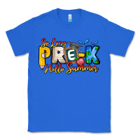 True Royal So Long Pre K Hello Summer Classic Tee - CowhideDigitalArt