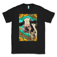 Black Western Holstein Cow Classic Tee - LillyAllenDesigns