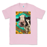 Bubblegum Pink Western Holstein Cow Classic Tee - LillyAllenDesigns