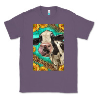 Lavender Western Holstein Cow Classic Tee - LillyAllenDesigns