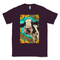 Plum Western Holstein Cow Classic Tee - LillyAllenDesigns