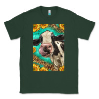 Sports Green Western Holstein Cow Classic Tee - LillyAllenDesigns