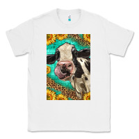 White Western Holstein Cow Classic Tee - LillyAllenDesigns