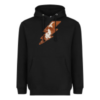 Black Cowhide Patterned Lightning Heavyweight Hoodie - Bettercallsaul