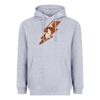 Heather Grey Cowhide Patterned Lightning Heavyweight Hoodie - Bettercallsaul