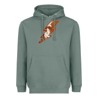 Sage Cowhide Patterned Lightning Heavyweight Hoodie - Bettercallsaul