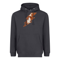 Smoke Cowhide Patterned Lightning Heavyweight Hoodie - Bettercallsaul