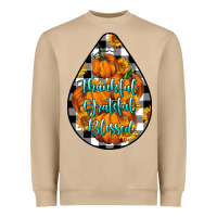 Mushroom Thankful Grateful Blessed Heavyweight Sweatshirt - LillyAllenDesigns
