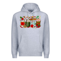 Heather Grey Hispanic Heritage Month Coffee Cups Premium Hoodie - texasbilliewilder
