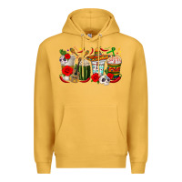 Mustard Hispanic Heritage Month Coffee Cups Premium Hoodie - texasbilliewilder