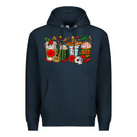 Navy Hispanic Heritage Month Coffee Cups Premium Hoodie - texasbilliewilder