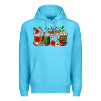 Ocean Blue Hispanic Heritage Month Coffee Cups Premium Hoodie - texasbilliewilder