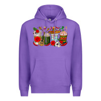 Purple Hispanic Heritage Month Coffee Cups Premium Hoodie - texasbilliewilder
