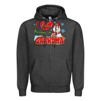 Charcoal Heather i love being a grandma Zipper Hoodie - MaliasSmallBusiness