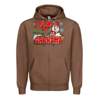 Chestnut i love being a grandma Zipper Hoodie - MaliasSmallBusiness