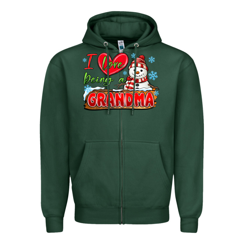 I Love Being A Grandma Zipper Hoodie by MaliasSmallBusiness | Teevron