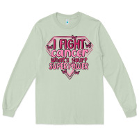 Matcha i fight cancer whats your super power Long Sleeve Tee - MaliasSmallBusiness