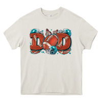 Cream dad American football Heavy Core Tee - Zillion Design Studio