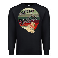Black retro merry christmas Premium Sweatshirt - Bettercallsaul