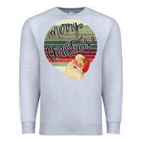 Heather Grey retro merry christmas Premium Sweatshirt - Bettercallsaul