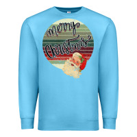 Ocean Blue retro merry christmas Premium Sweatshirt - Bettercallsaul