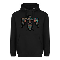 Black Black Aztec Thunderbird Heavyweight Hoodie - Bettercallsaul