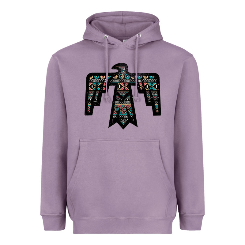 Black Aztec Thunderbird Heavyweight Hoodie by Bettercallsaul | Teevron