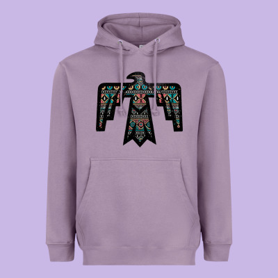 Black Aztec Thunderbird Heavyweight Hoodie Designed By Bettercallsaul
