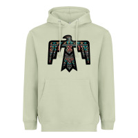 Matcha Black Aztec Thunderbird Heavyweight Hoodie - Bettercallsaul