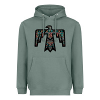 Sage Black Aztec Thunderbird Heavyweight Hoodie - Bettercallsaul