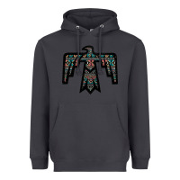 Smoke Black Aztec Thunderbird Heavyweight Hoodie - Bettercallsaul
