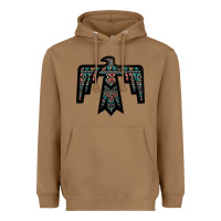 Toasted Coconut Black Aztec Thunderbird Heavyweight Hoodie - Bettercallsaul