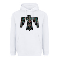 White Black Aztec Thunderbird Heavyweight Hoodie - Bettercallsaul