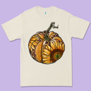Sunflower Pumpkin Premium Tee Designed By Ranaportraitstore