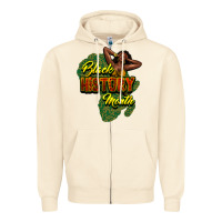 Sandshell black history month Zipper Hoodie - NancyCooperArtShop