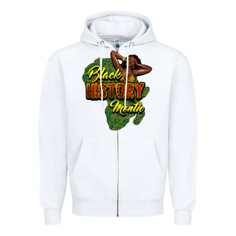 Black History Month Zipper Hoodie by NancyCooperArtShop | Teevron