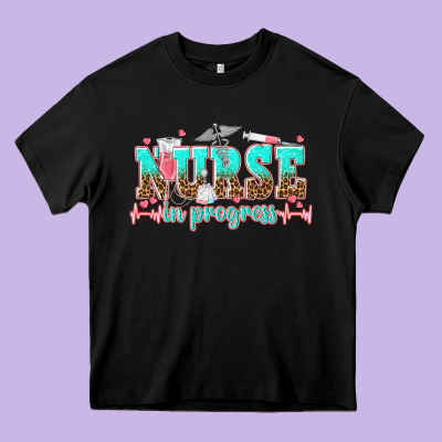 Nurse In Progress Tbw Heavy Core Tee Designed By Texasbilliewilder
