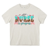 Cream nurse in progress tbw Heavy Core Tee - texasbilliewilder